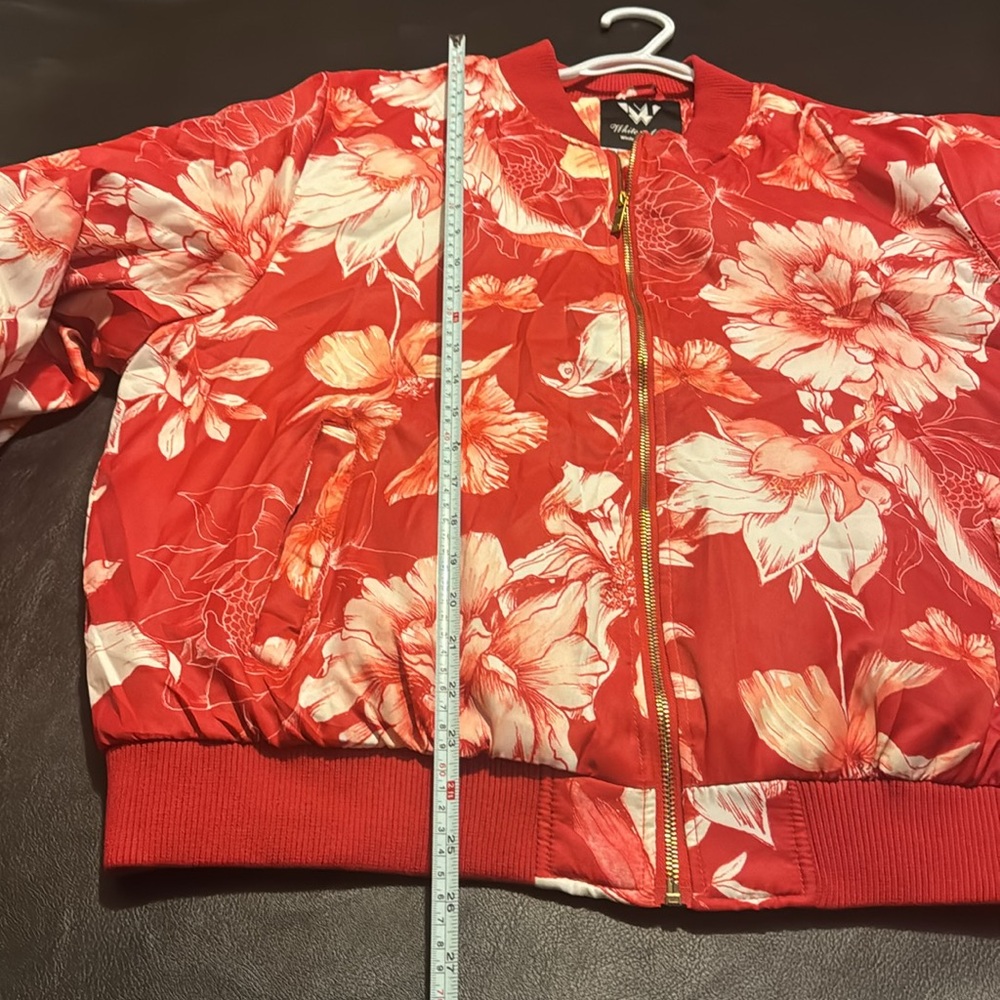 *SOLD* White Mark Floral Jacket Red/White With No Callouts Size 2X - Picture 7 of 8